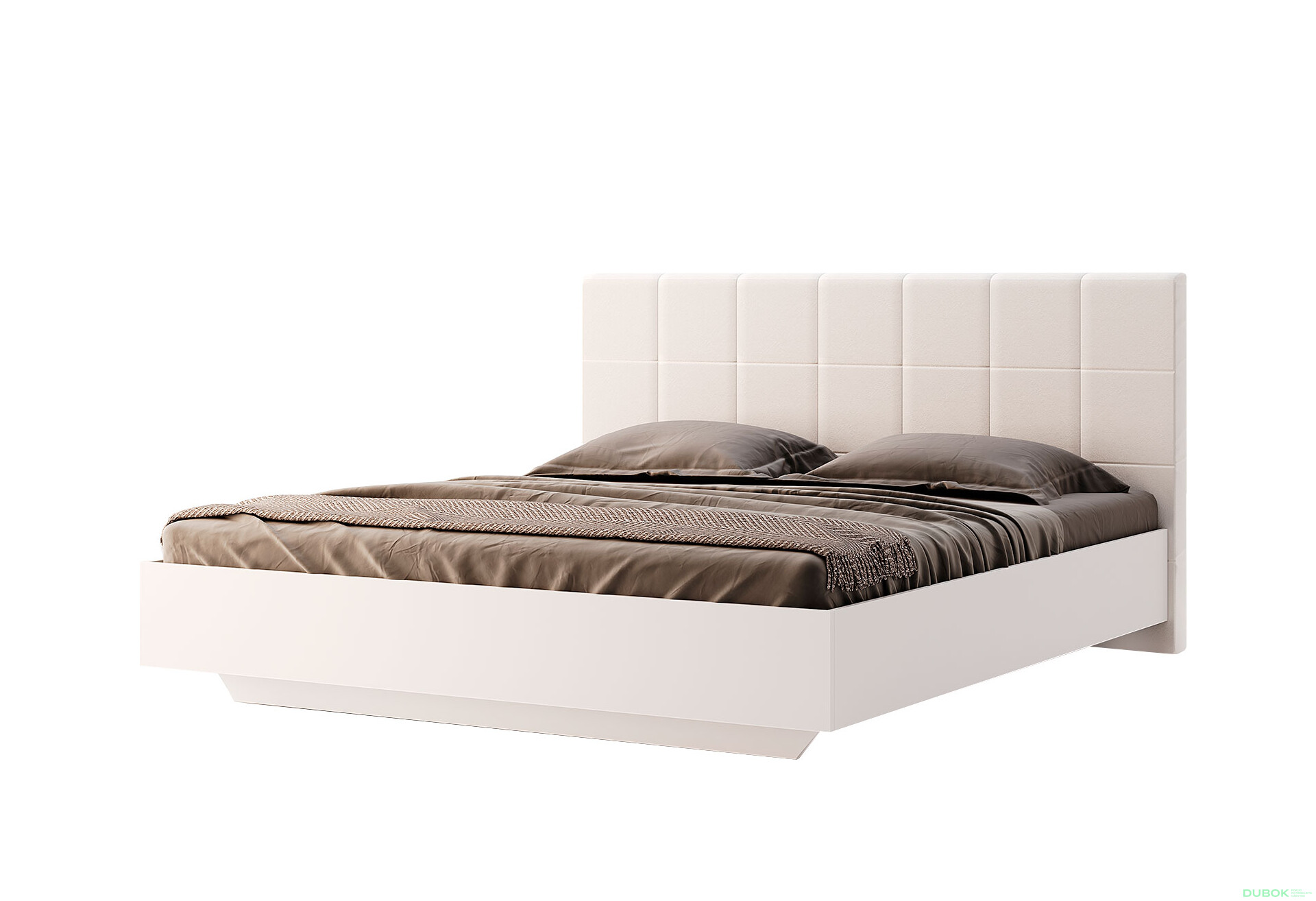 Postel 1,8x2,0 bílý lesk Family - Fotografie 1 Fotografie 1 - Postel 1,8x2,0 bílý lesk Family