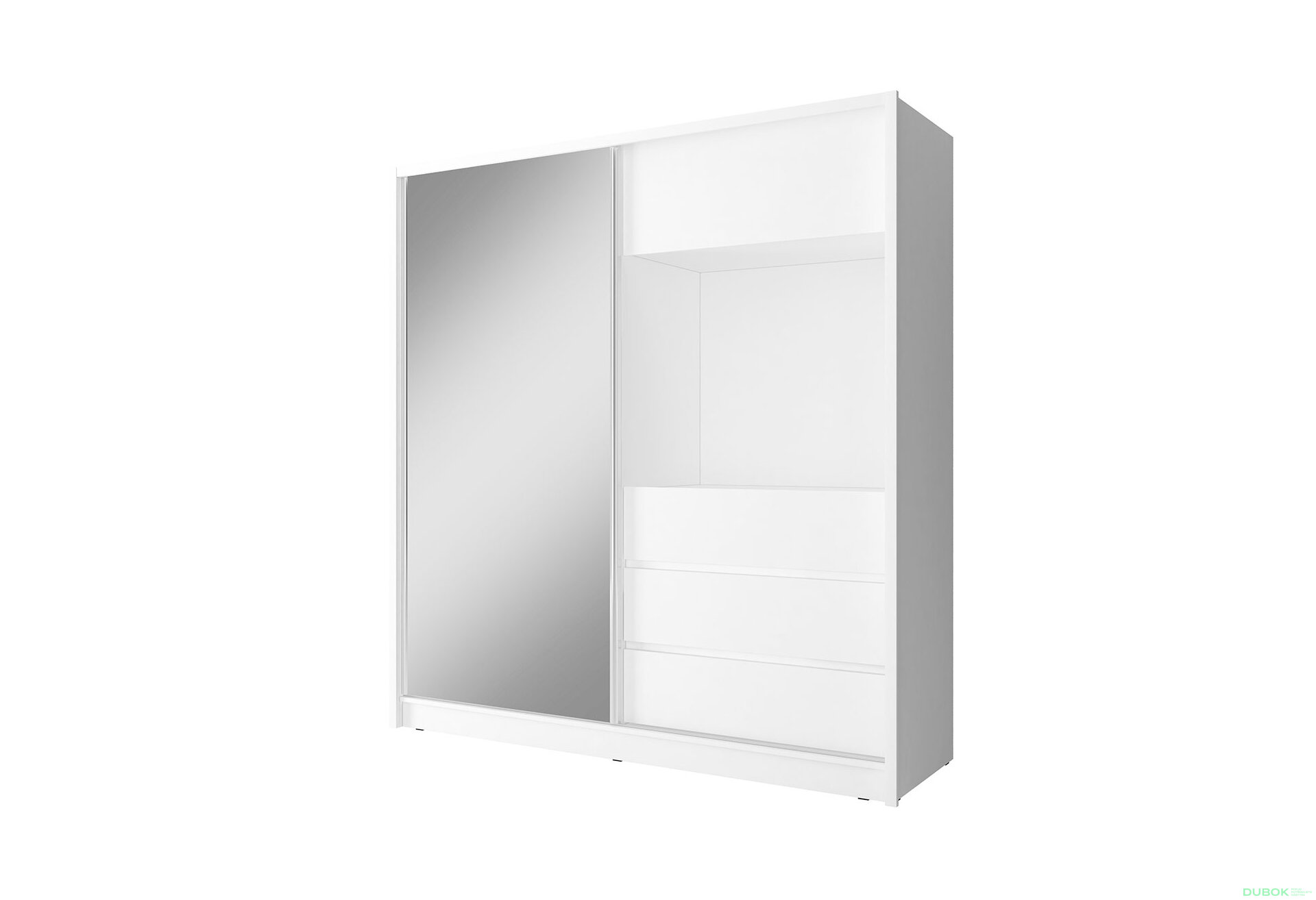 Fotografie 1 - Skříň TV 200 se zrcadlem bílý