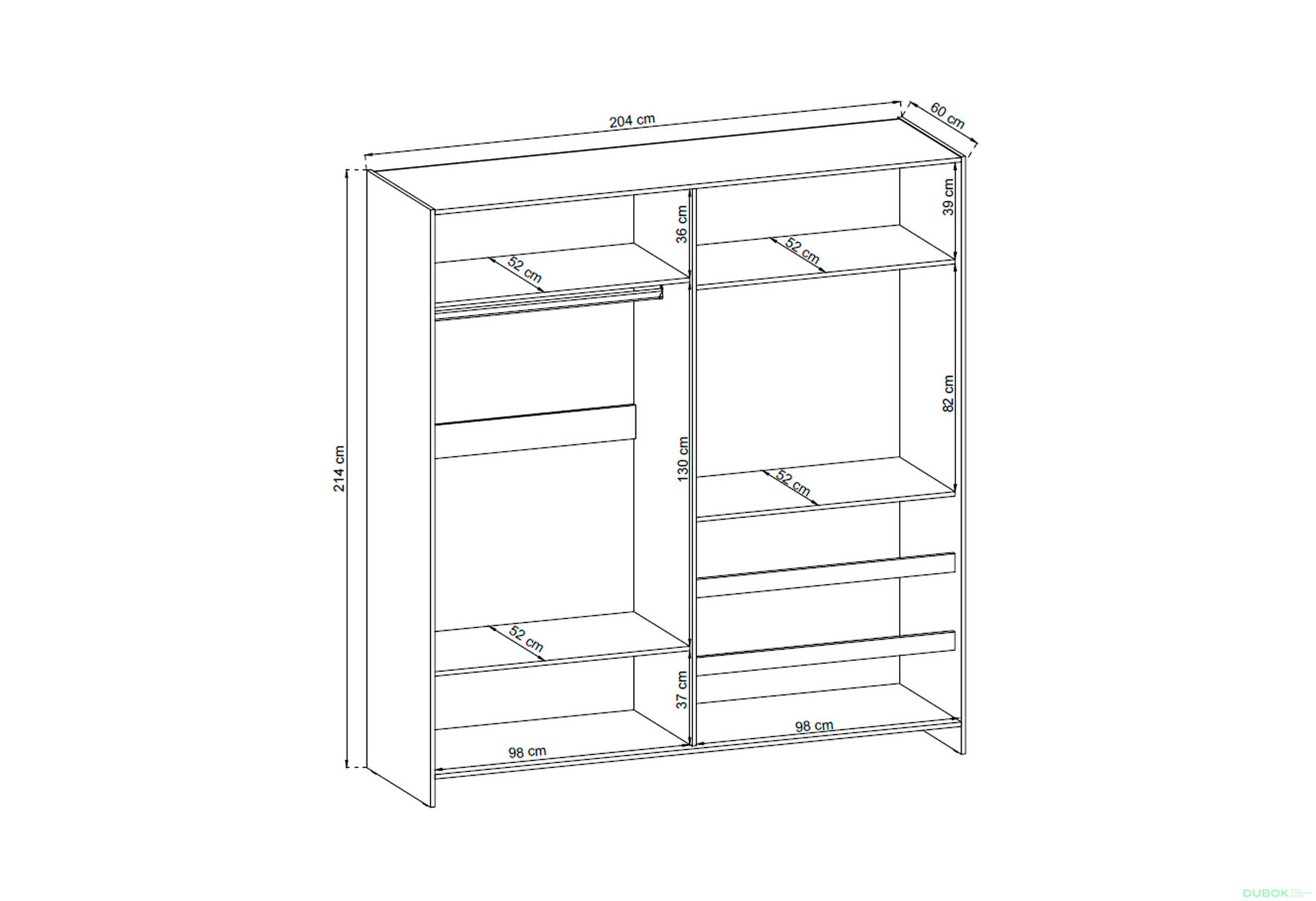 Fotografie 4 - Skříň TV 200 se zrcadlem bílý