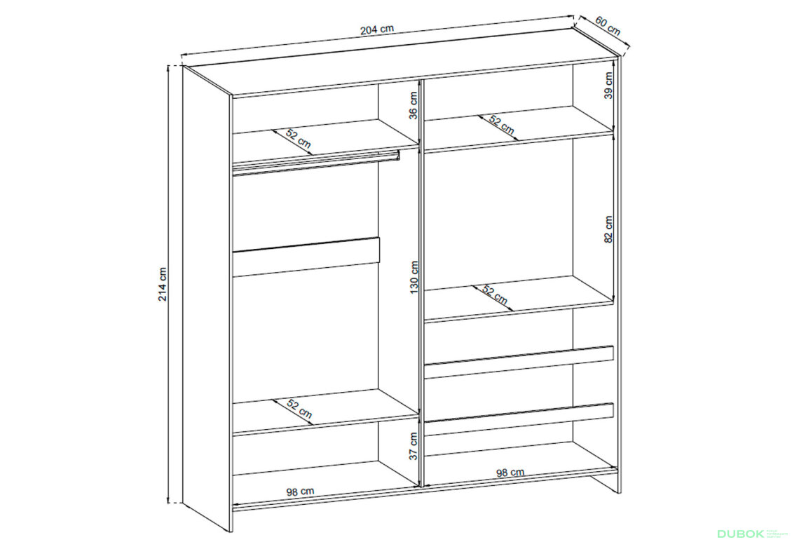 Fotografie 4 - Skříň TV 200 se zrcadlem bílý