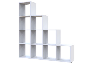 Regál otevřený Step 4х4 136.2х28.8х140.7 bílý
