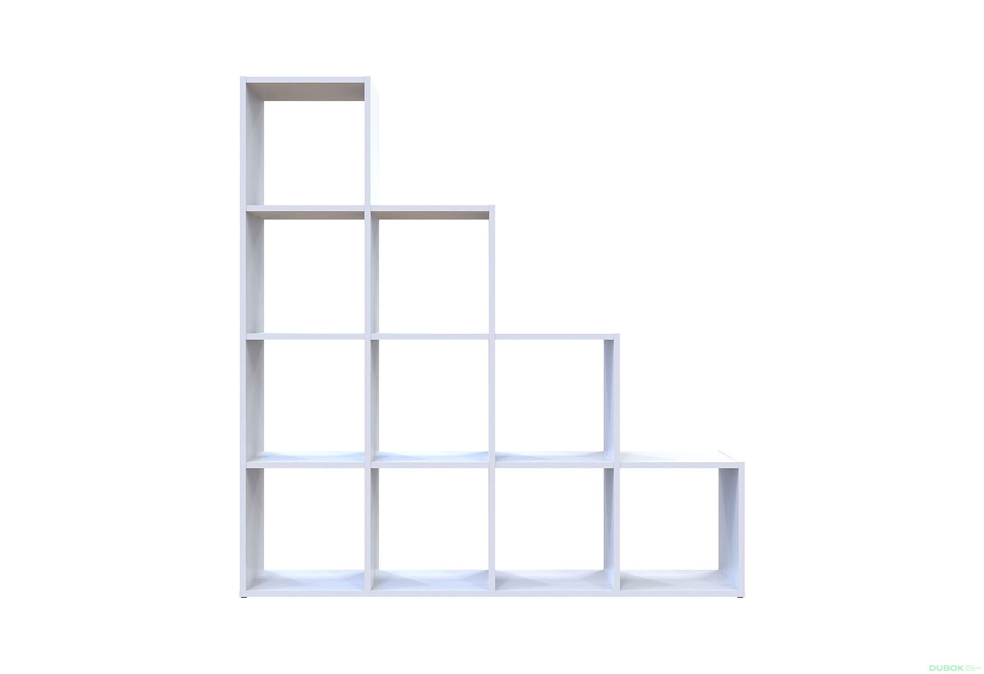 Fotografie 2 - Regál otevřený Step 4х4 136.2х28.8х140.7 bílý