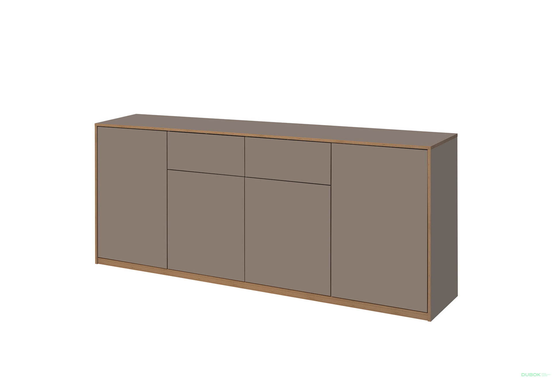 Komoda 4d2s šedý kubanit Complex - Fotografie 1 Fotografie 1 - Komoda 4d2s šedý kubanit Complex