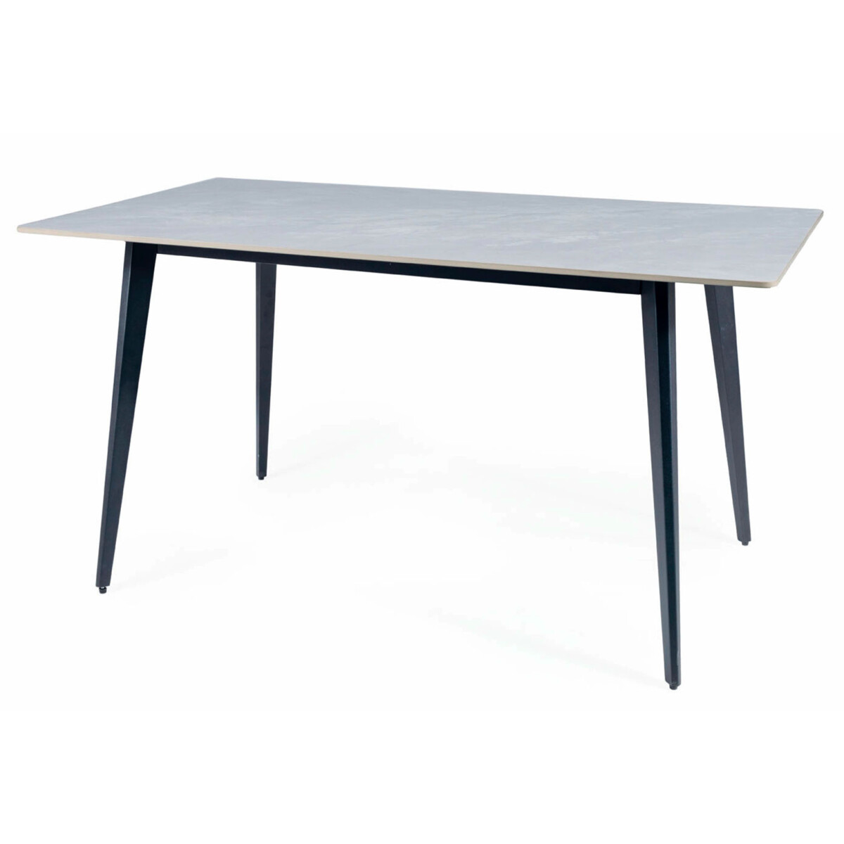 

Stůl Ivy 140x80 mramorový efekt, šedý / černý mat