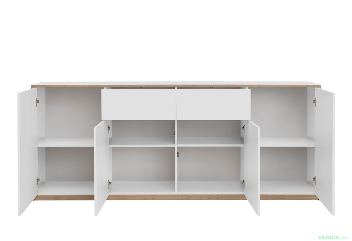 Komoda 4d2s bílá Complex - Fotografie 3 Fotografie 3 - Komoda 4d2s bílá Complex