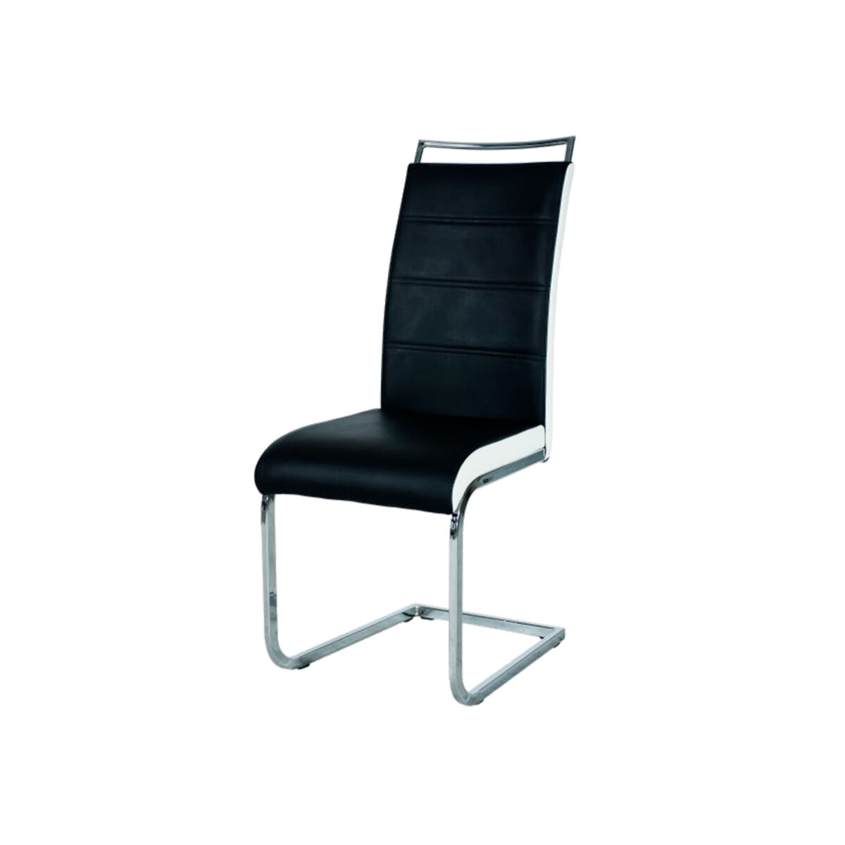 

Židle H-441 Chrome, ekokůže černé + bílá strany