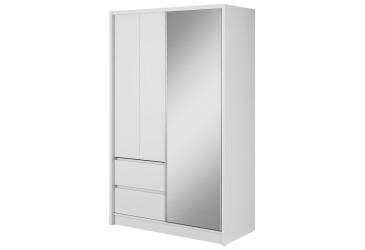 Skříň Sara 130 bílý / bílý