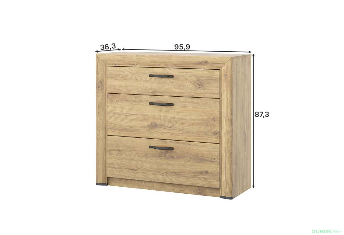 Fotografie 5 - Komoda 3s Sapori dub navarra