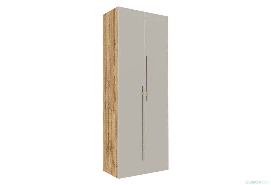 Skříň 2D 80 cm dub appalačský / kašmír Space