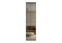 Fotografie 7047 - Skříň 2D W Loft 1800x600x2400, 1 DTD + 1 zrcadlo Lines BL, Dub kraft šedý