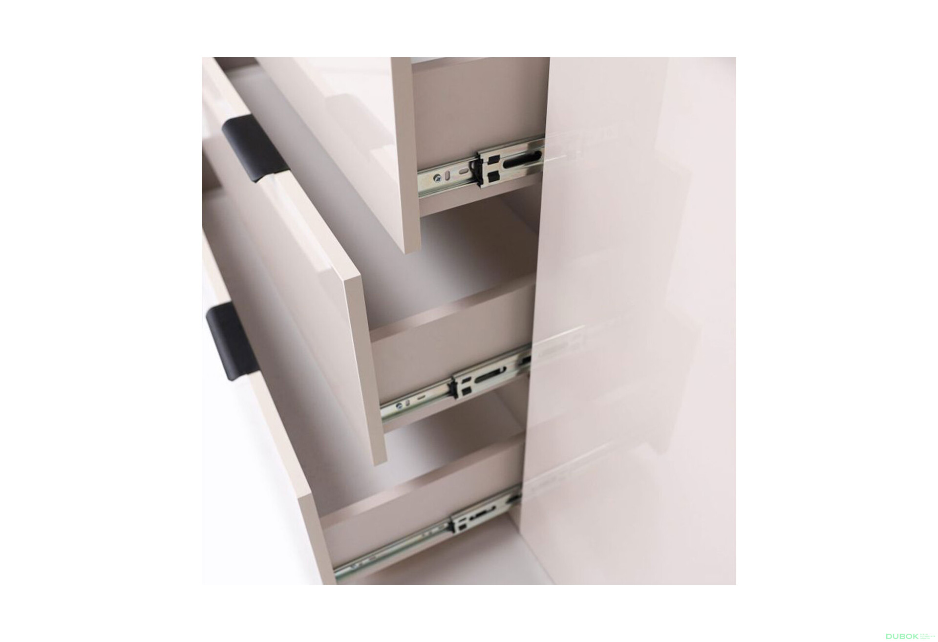 Fotografie 6 - Komoda Roma Color 2 dveře 3 šířky 2,0m kašmírový lesk