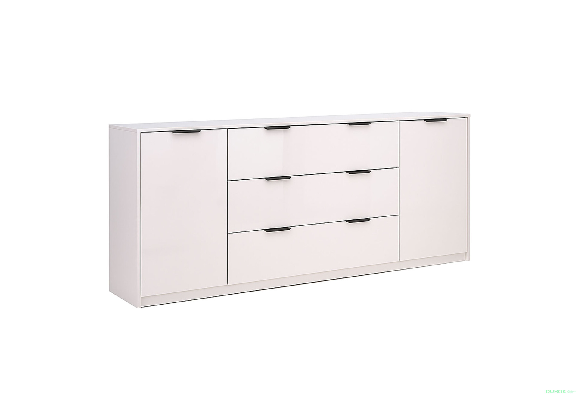 Fotografie 3 - Komoda Roma Color 2 dveře 3 šířky 2,0m kašmírový lesk