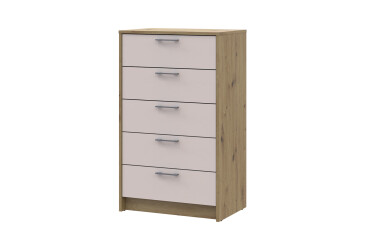 Komoda Rondi 5 zásuvek 60х40х100 dub artisan / kašmír