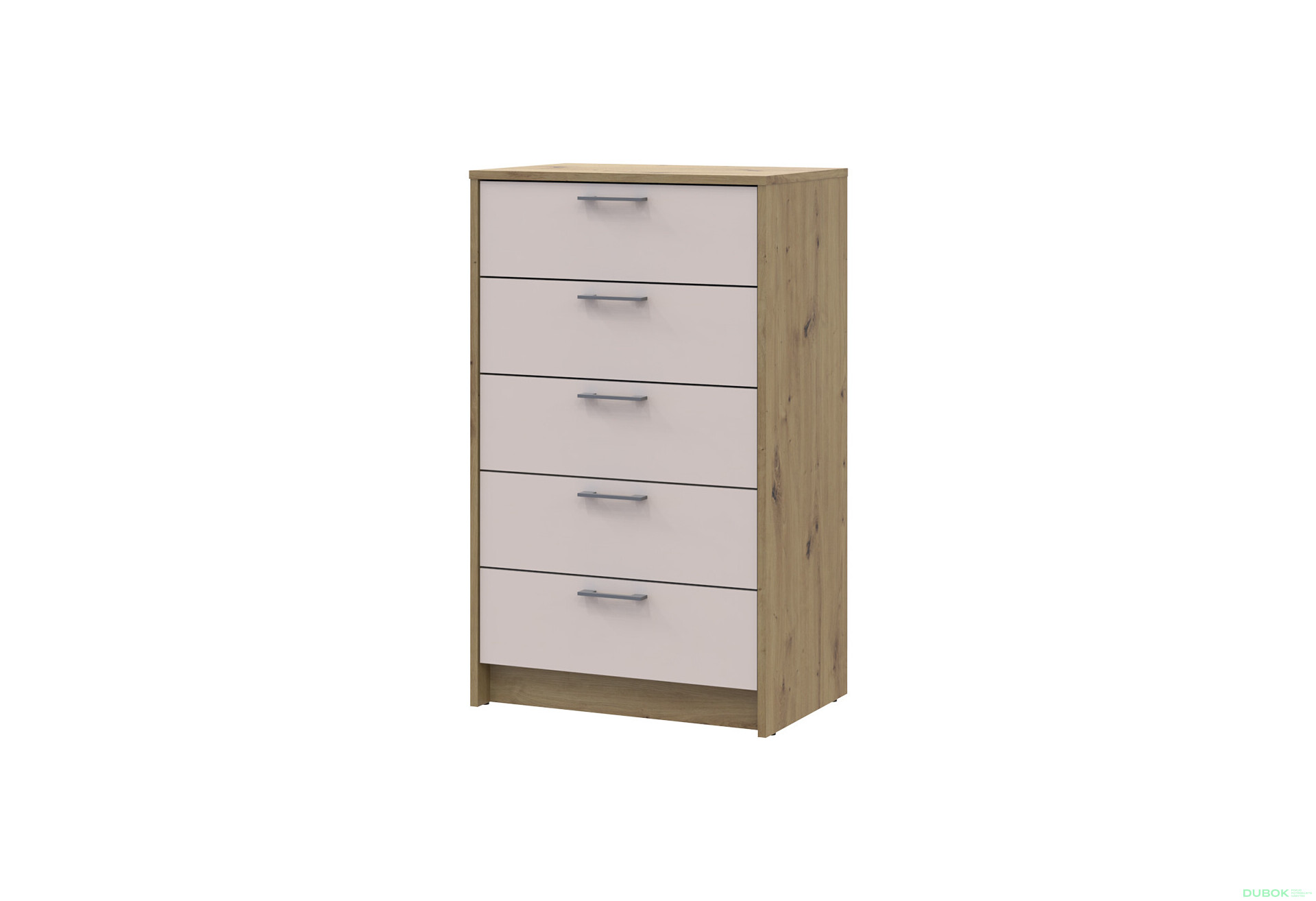 Fotografie 1 - Komoda Rondi 5 zásuvek 60х40х100 dub artisan / kašmír