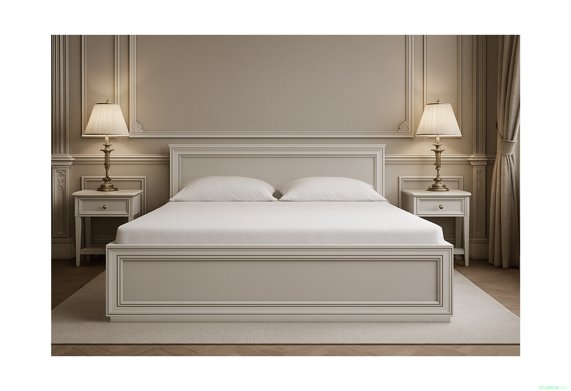 Fotografie 2 - Postel 160 fineline crema Tiffany II