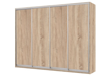 Skříň s posuvnými dveřmi Komforto 4 DTD 250x240x60 cm Dub sonoma