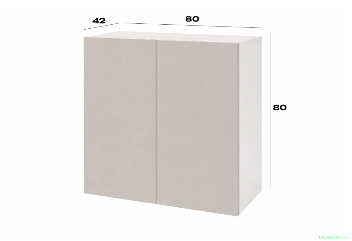 Fotografie 3 - Komoda 2D 80 cm nymphaea alba / kašmír Space