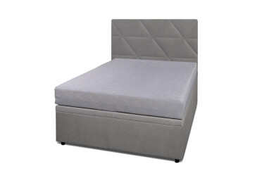 Postel Fro Caro 120x200 s roštem, úložným prostorem Mono 246, šedá