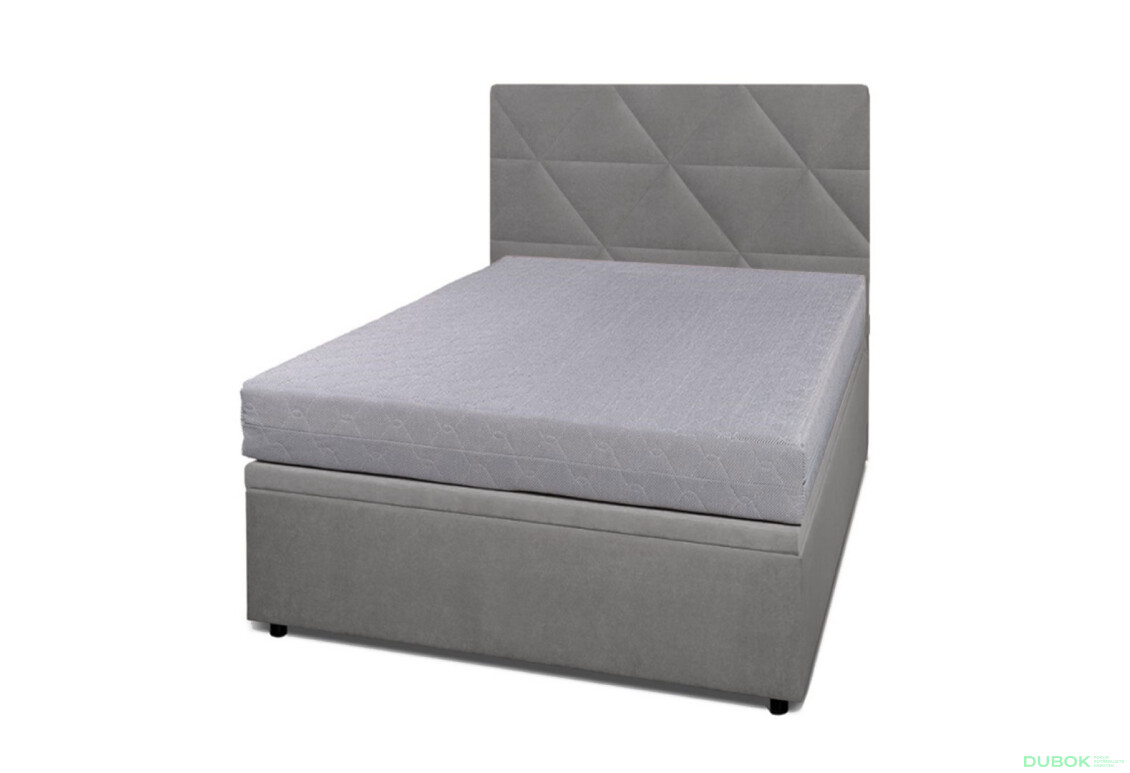 Postel Fro Caro 120x200 s roštem, úložným prostorem Mono 246, šedá