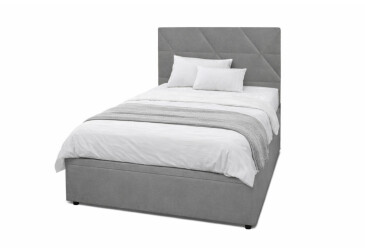 Postel Fro Caro 120x200 s roštem, úložným prostorem Mono 246, šedá