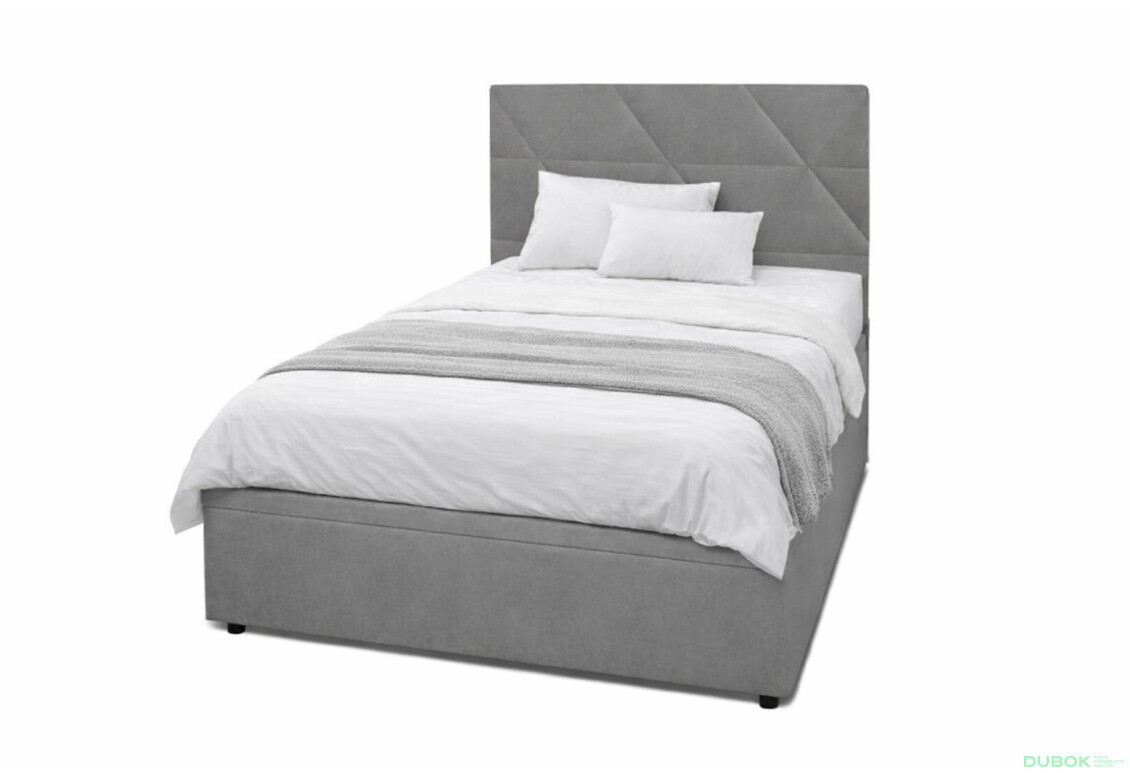 Postel Fro Caro 120x200 s roštem, úložným prostorem Mono 246, šedá