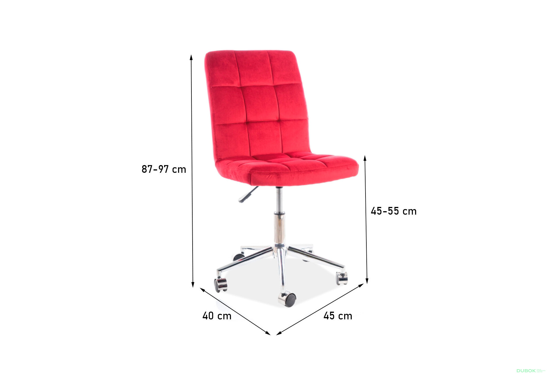 Fotografie 3 - Otočné křeslo Q-020 Velvet, kaštanový Bluvel 59