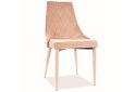 Fotografie 2 - Židle Trix Velvet béžový Bluvel 28, kov + Bluvel