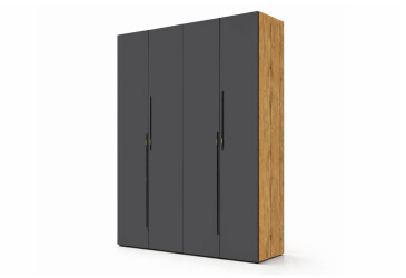 Skříň 4D 160 cm dub appalačský / grafit Space