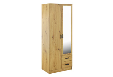 Skříň se zrcadlem 2D2S dub artisan Kami