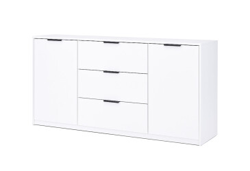 Komoda Roma Color 2 dveře 3 šířky 1,6 m lesklá bílá