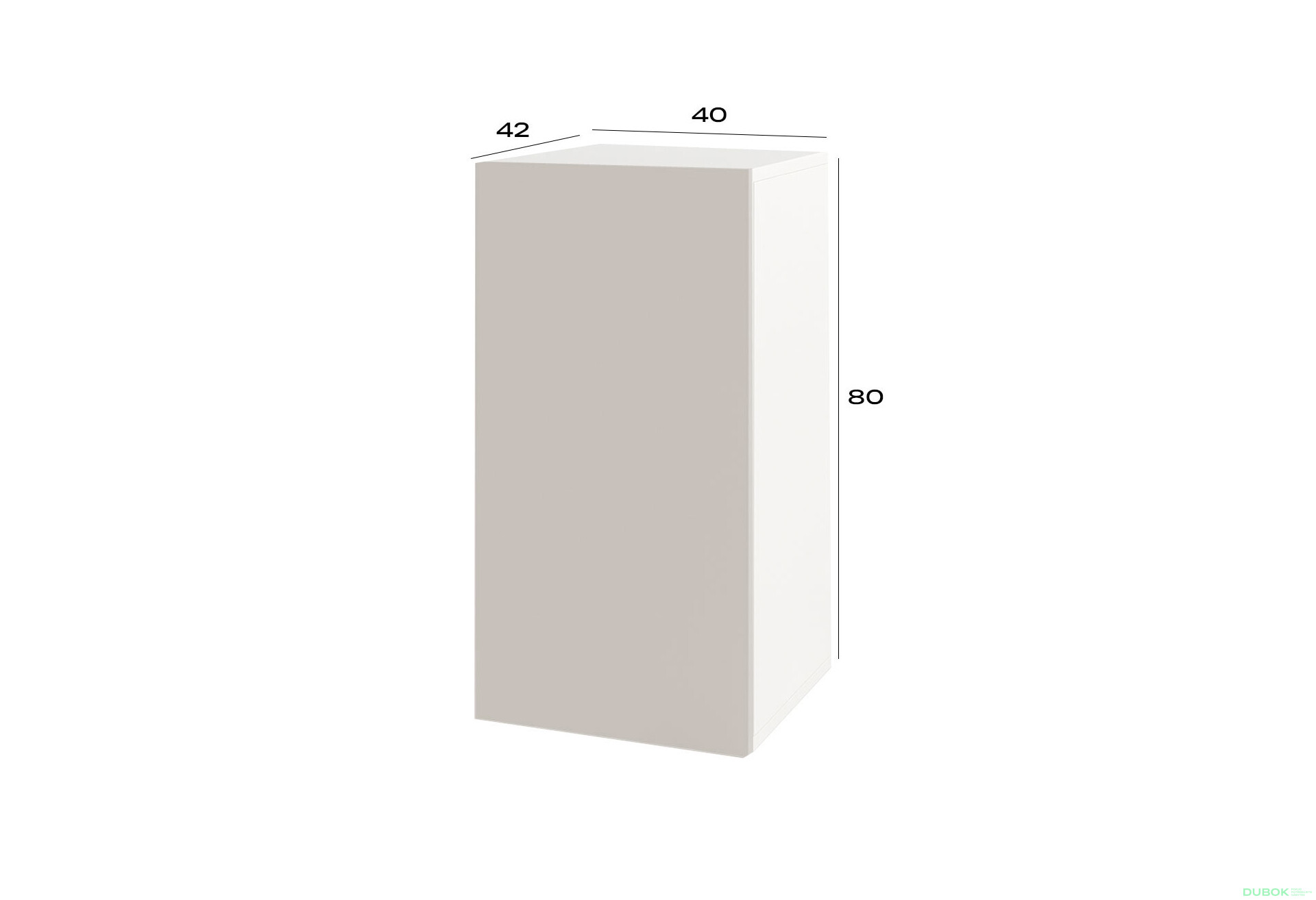 Fotografie 3 - Komoda 1D 40 cm nymphaea alba / kašmír Space