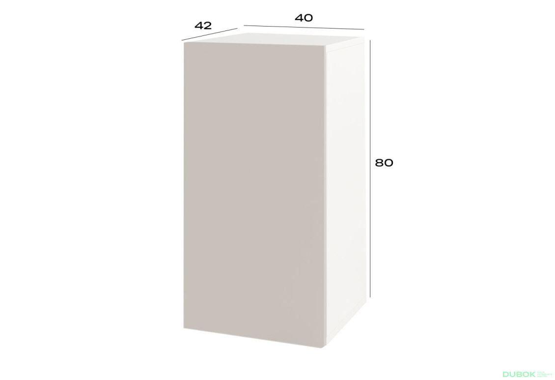 Fotografie 3 - Komoda 1D 40 cm nymphaea alba / kašmír Space