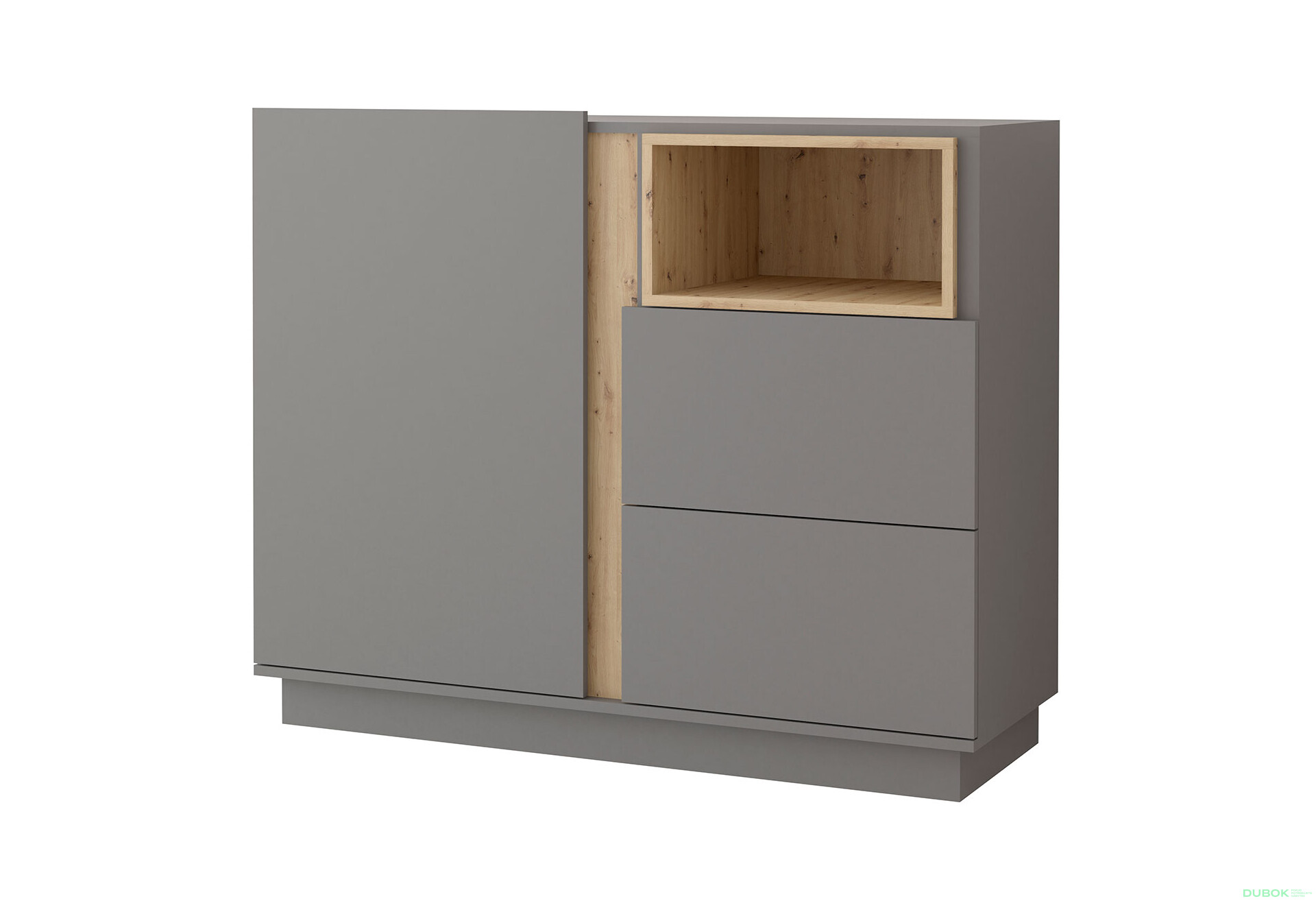 Fotografie 1 - Komoda 120 Grey šedá, artisan / šedá Idczak meble