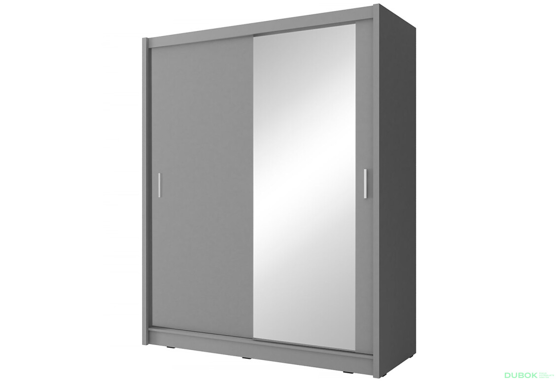 Skříň Maja 1 zrcadlo 150 grafit - Fotografie 1 Fotografie 1 - Skříň Maja 1 zrcadlo 150 grafit