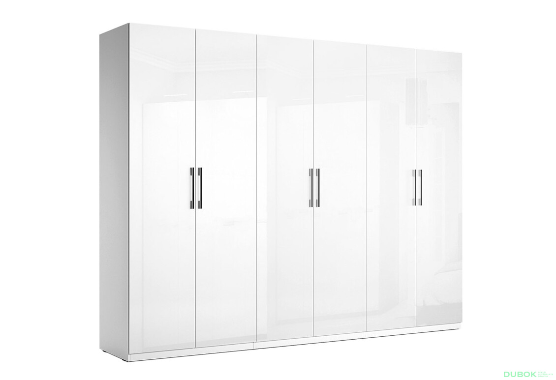 Skříň 6dv bez zrcadel, série N bílá Family - Fotografie 4 Fotografie 4 - Skříň 6dv bez zrcadel, série N bílá Family