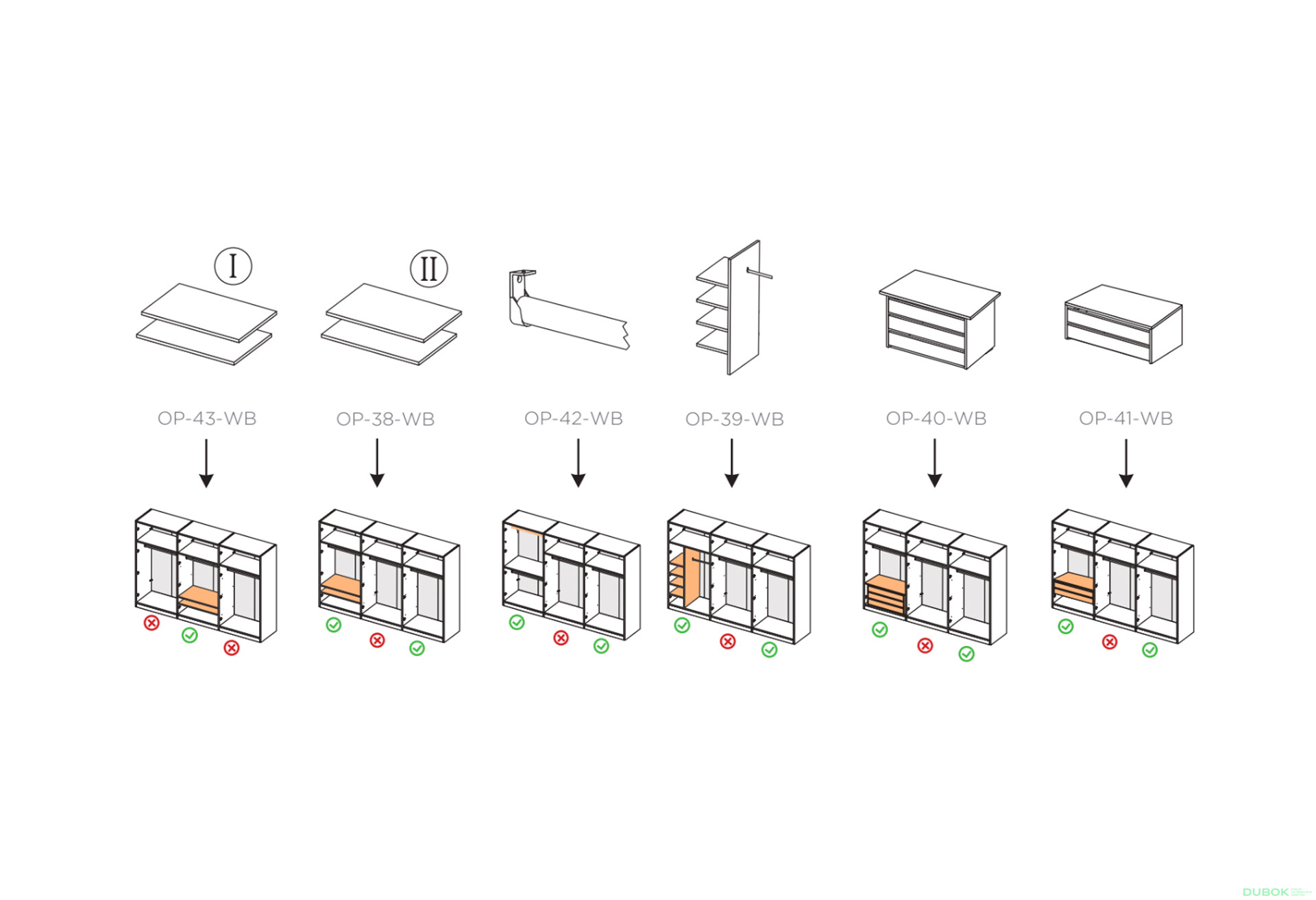 Skříň 6dv bez zrcadel, série N bílá Family - Fotografie 13 Fotografie 13 - Skříň 6dv bez zrcadel, série N bílá Family