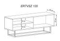 Fotografie 2 - TV stolek ERTVSZ120 dub artisan + Rám Enjoy