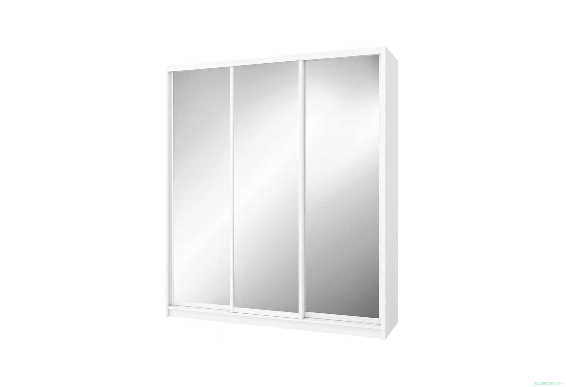 Fotografie 1 - Skříň Rim-Veneziano 3D 2.0 m s zrcadlem, bílá