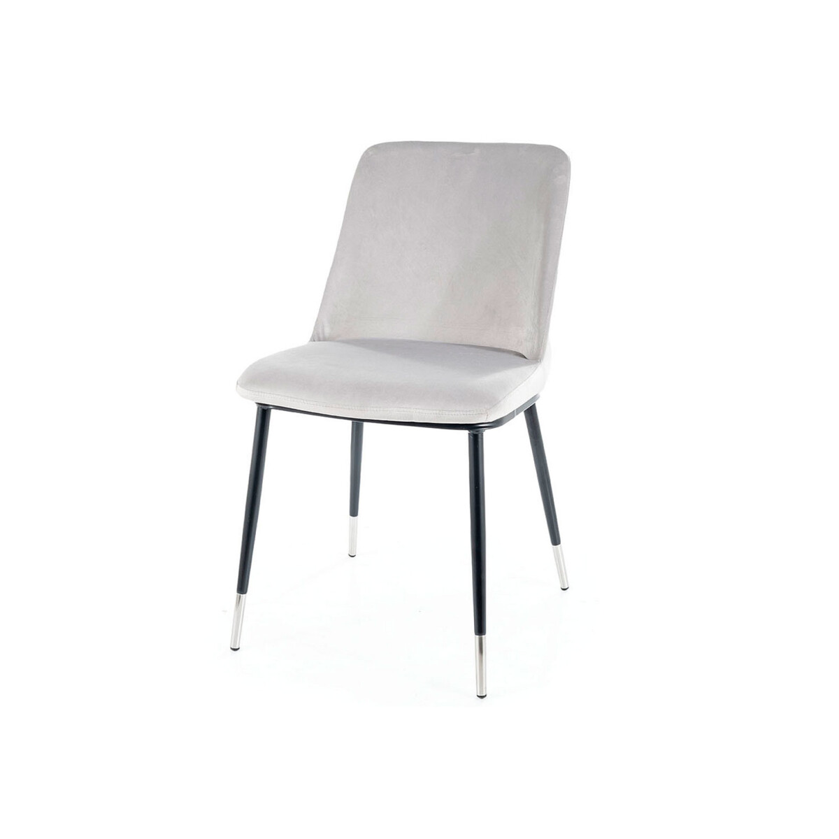 

Židle Jill Velvet světle šedý Bluvel 03, kov černá / chrome