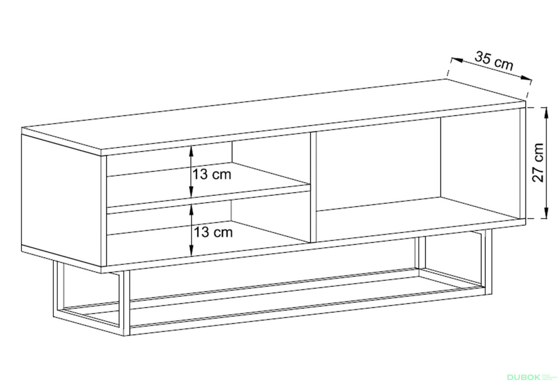 Fotografie 3 - TV stolek ERTVSZ120 dub artisan Enjoy