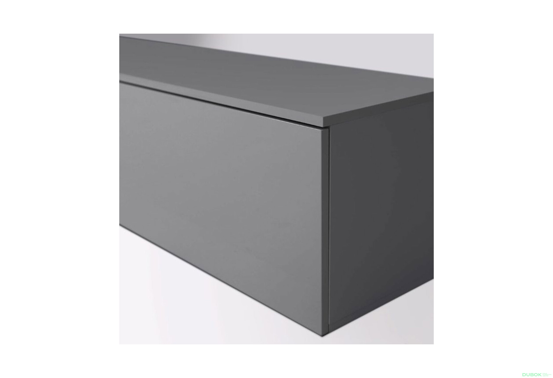 Fotografie 5 - TV stolek 2,4 šedý lávový lesk Legs Box