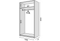 Fotografie 2 - Modul №2 ŠU-1000*2050 DTD 18 mm dub appalache
