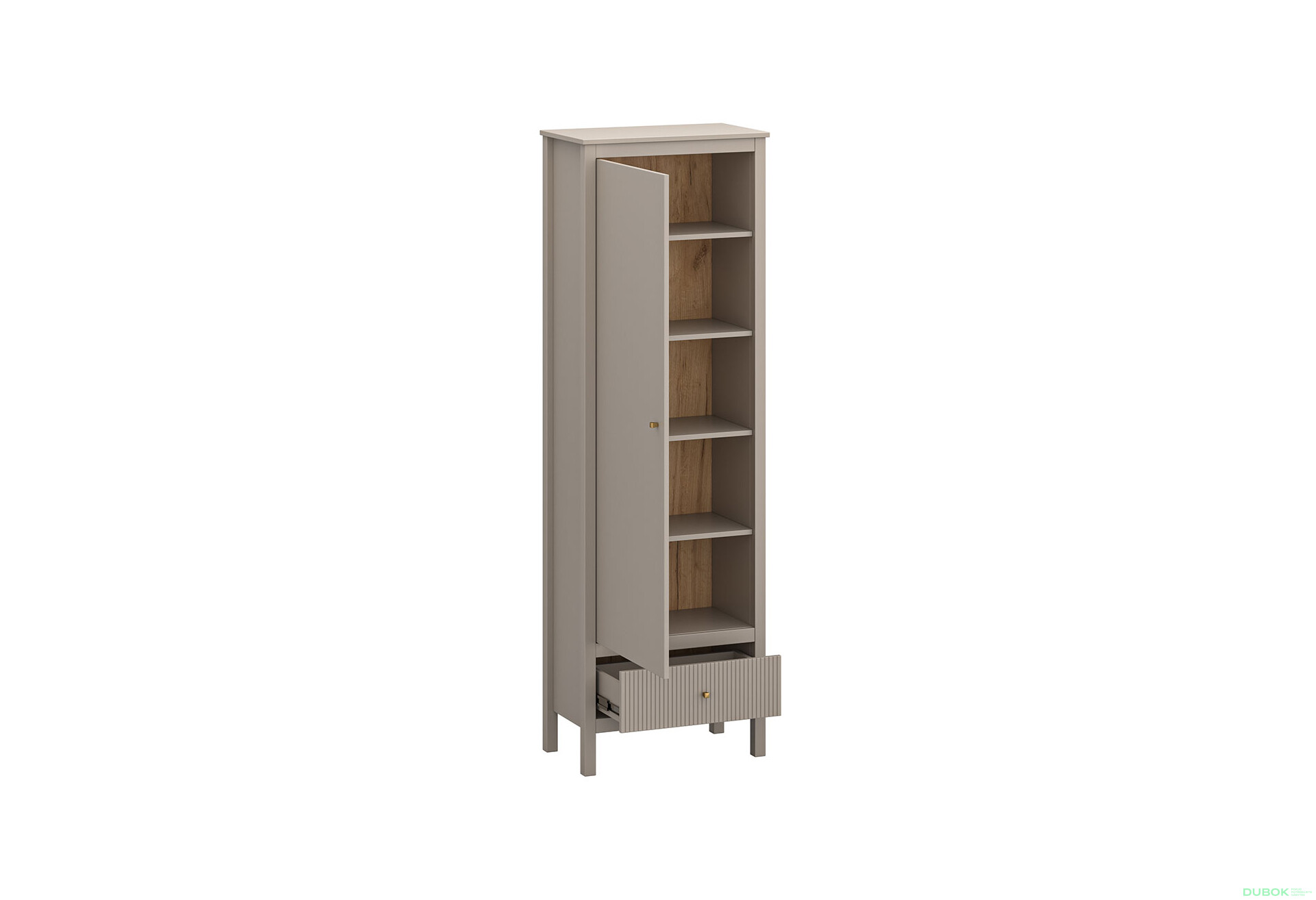 Fotografie 4 - Regál 1d1s (R) taupe Kleo
