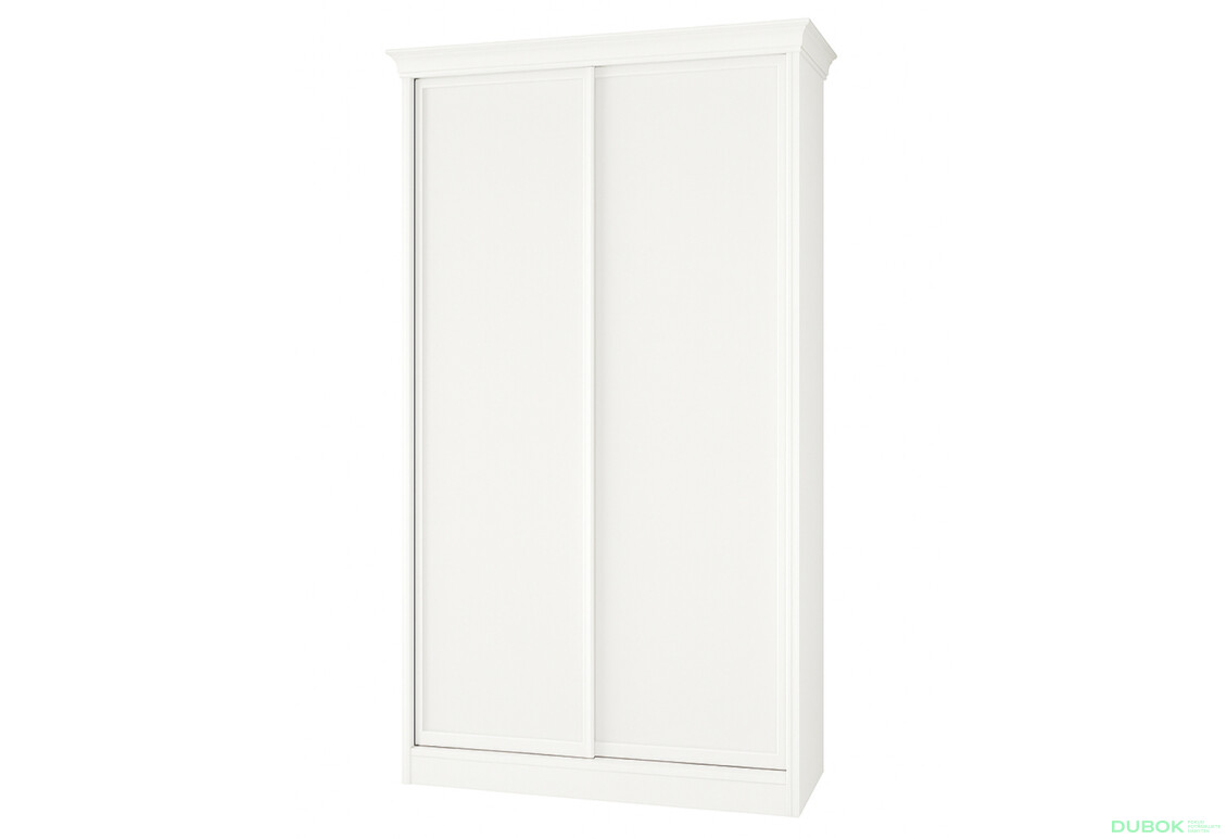 Skříň Rim-Veneziano 2D 1.0 m bílá s fasádami DTD 