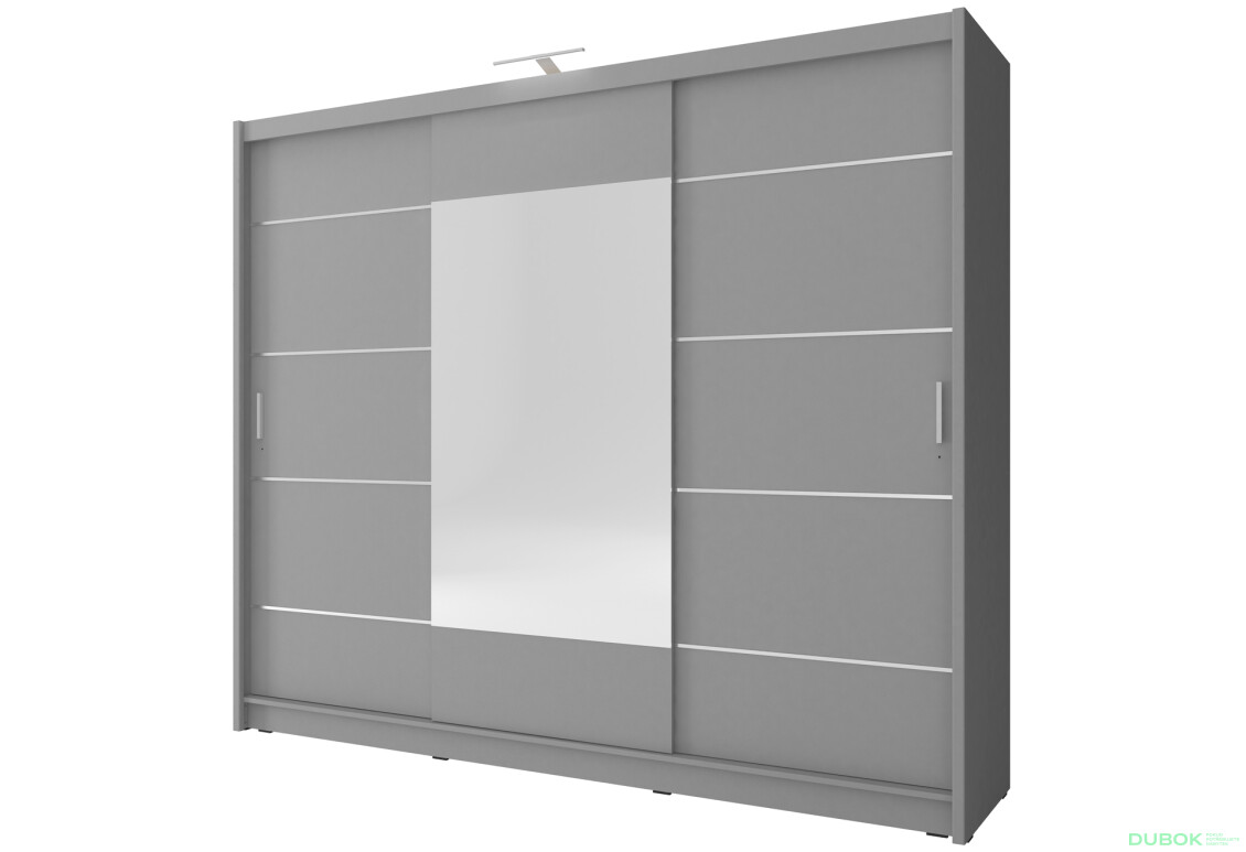 Skříň Wiki 250 ALU grafit