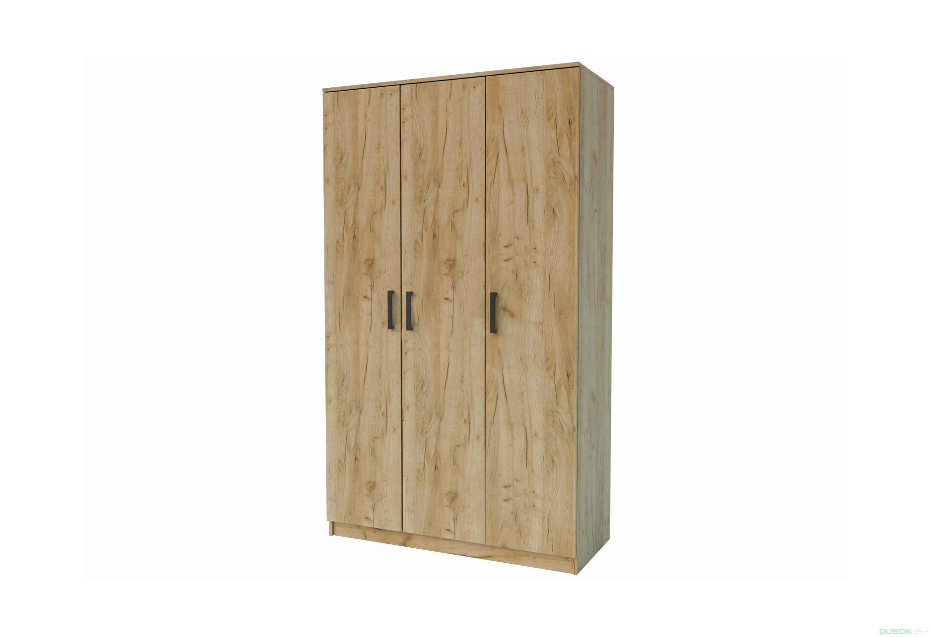 Fotografie 1 - Skříň třídveřová Simple 120 cm Dub kraft zlatý