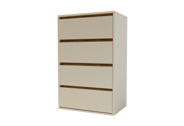 Komoda Idea K 1000/600/4š satén / dub kraft zlatý