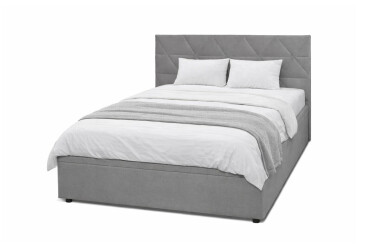 Postel Fro Caro 160x200 s roštem, úložným prostorem Mono 246, šedá