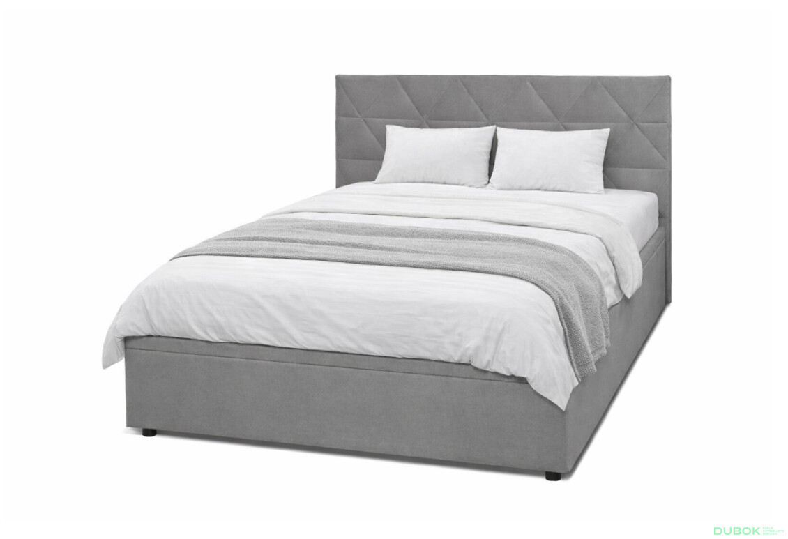 Postel Fro Caro 160x200 s roštem, úložným prostorem Mono 246, šedá