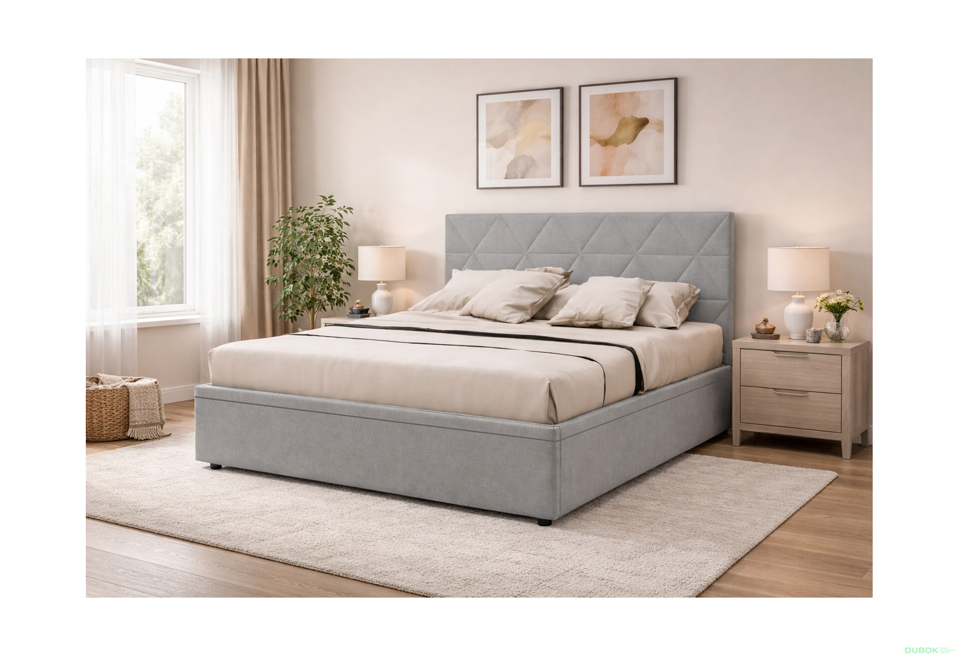 Fotografie 2 - Postel Fro Caro 160x200 s roštem, úložným prostorem Mono 246, šedá